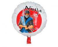 #BFK Balon foliowy Ninja, dwustronny, 45 cm