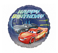 #BFK Balon foliowy 18'' CIR - "Cars - Happy Birthday"