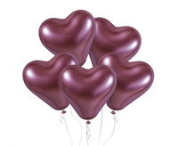 #BL Balony CRB12 shiny 12 cali serca - różowe/ 25 szt.