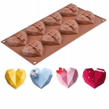 Forma silikonowa SERCA 8 gniazd 19x10 cm 