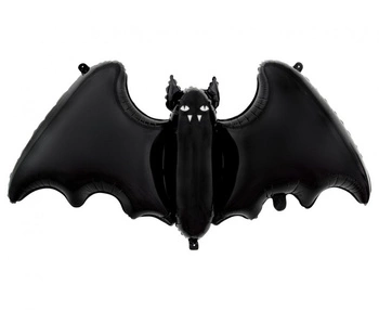 Balon foliowy Nietoperz, czarny 46x100 cm Halloweem