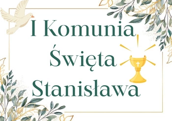 Opłatek na TORT PIERWSZA KOMUNIA ŚWIĘTA WZ.XVI