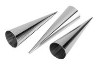 Foremki do rurek z kremem stożek PRACTICO 3 szt. | KicCake