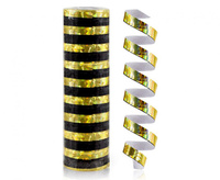 #DEI Serpentyna holograficzna złoto-czarna - 4 m/ 1 szt.