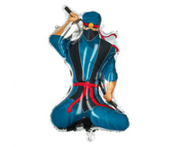 #BFK Balon foliowy Ninja, dwustronny, 70 x 46 cm.