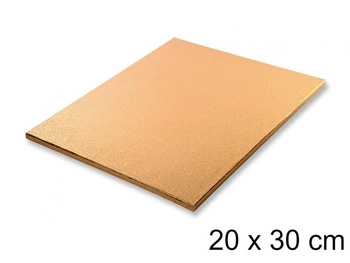 Podkład pod tort ZŁOTY 30x20 cm h 1,2 cm