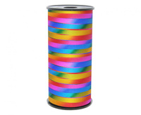 #PAK Tasiemka/wstążka brokatowa tęczowa, 100y, (92 m) KK