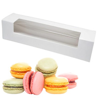 Pudełko z okienkiem na 6-8 makaroników 16x4,5x4,5 cm