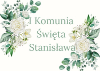 Opłatek na TORT PIERWSZA KOMUNIA ŚWIĘTA WZ.XIV