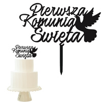 Topper na tort KOMUNIA ŚWIETA WZ.N