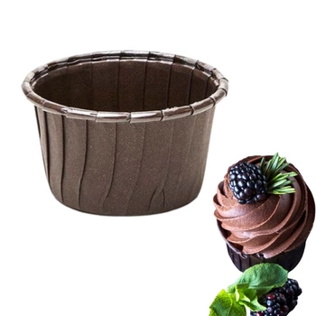 Papilotki kubeczki do muffinek 50x40 mm BRĄZOWE 50 szt.