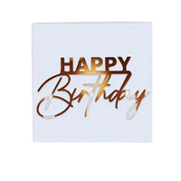 Szablon do dekoracji tortu i muffinek HAPPY BIRTHDAY WZ. III