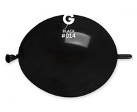 #BL Balon GL6 pastel Do girland -  czarny/ 100 szt.