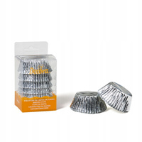 Papilotki foliowane SREBRNE 50 x 32 mm 60 szt. Decora