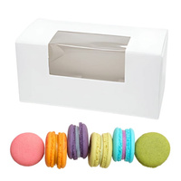 Pudełko z okienkiem na makaroniki 10x4,5x4,5 cm